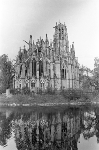 Destroyed Johanneskirche in Stuttgart