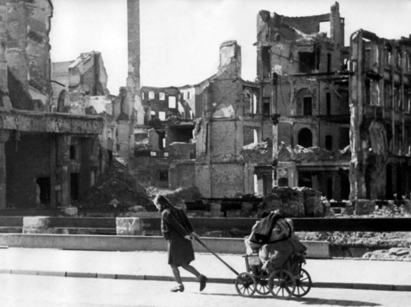 Post-war era - destroyed Dresden