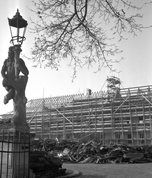 Berlin - reconstruction of Schloss Bellevue 1954
