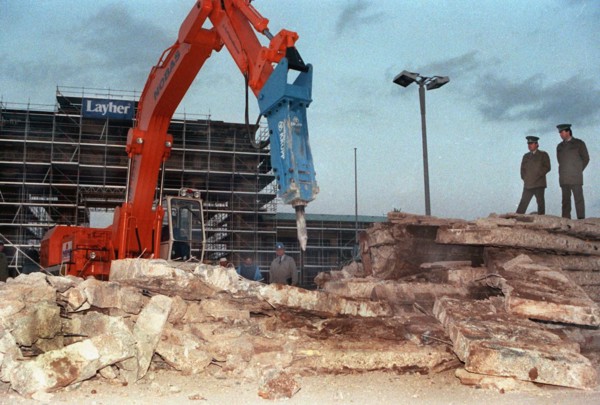 Tearing down the Berlin Wall