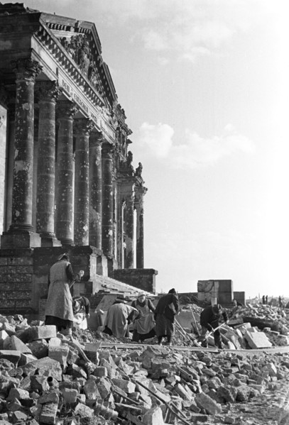 Post-war era - Trümmerfrauen ("rubble women")