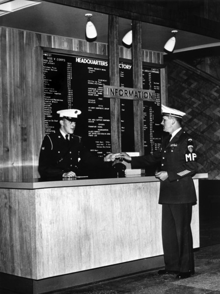 Father and son both working for the military police of the U.S. army