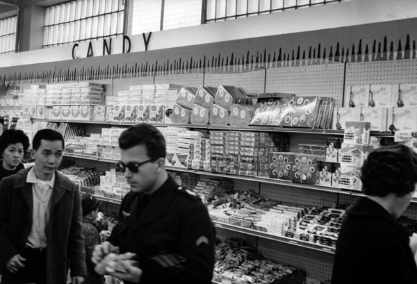 Sweets section in US warehouse in Ramstein