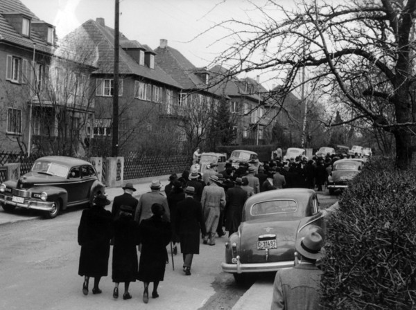 Funeral service and protest march of the state association for occupation victims in Stuttgart