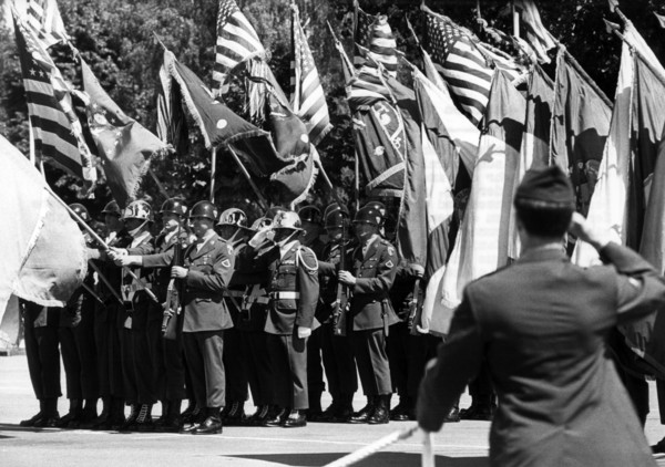 Military parade on the American Independence Day in Berlin