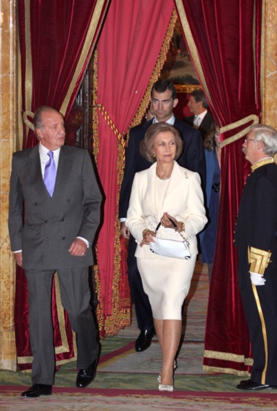 Juan Carlos 1er d'Espagne et son épouse la reine Sofia