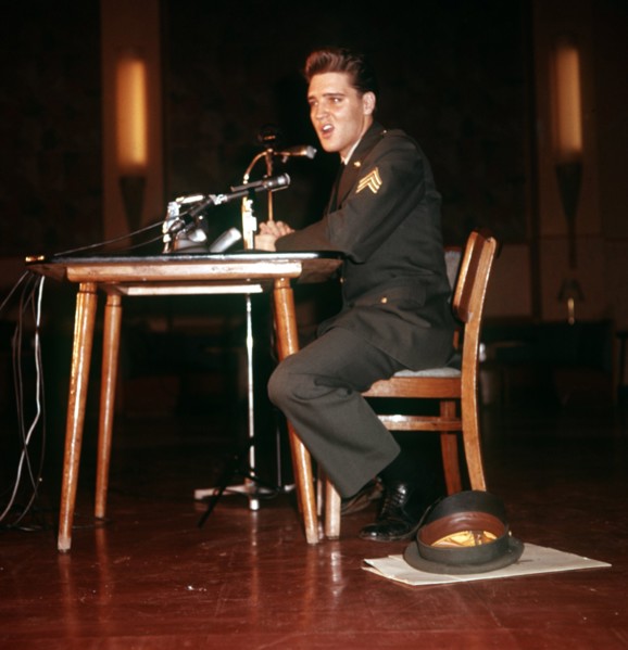 Elvis Presley stationed in Germany