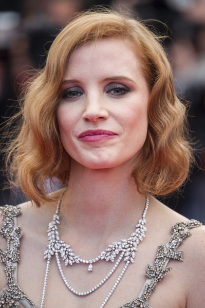 Jessica Chastain attends the premiere for "Money Monster" at the Palais de Festival for the 69th Cannes Film Festival.