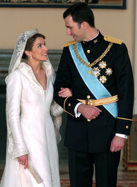 Royal wedding of crown prince Felipe and Letizia