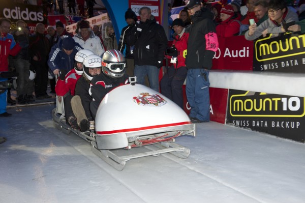 Exklusiv: Fürst Albert beim Monaco Bob Rennen in Saint Moritz