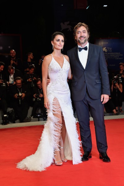 Penelope Cruz and Javier Bardem during the red carpet of film Loving Pablo at the 74th Venice International Film Festival, Venice, ITALY-06-09-2017