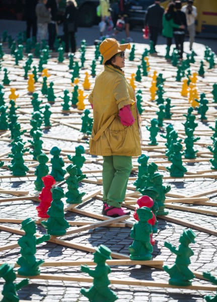 German Unity figures in Frankfurt/Main