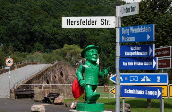 Grüner "Einheitsmann" in Vacha