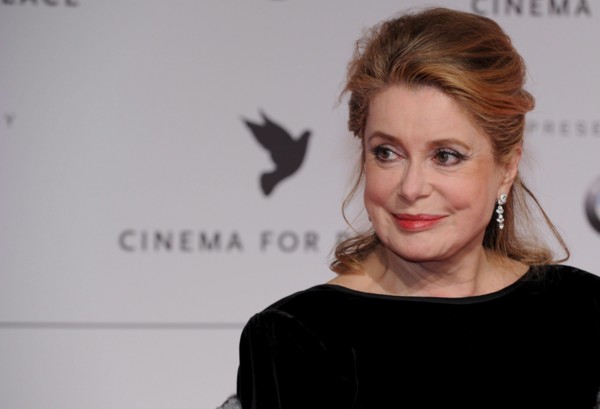 French actress Catherine Deneuve arrives at the 'Cinema
for Peace' gala at the 59th Berlin