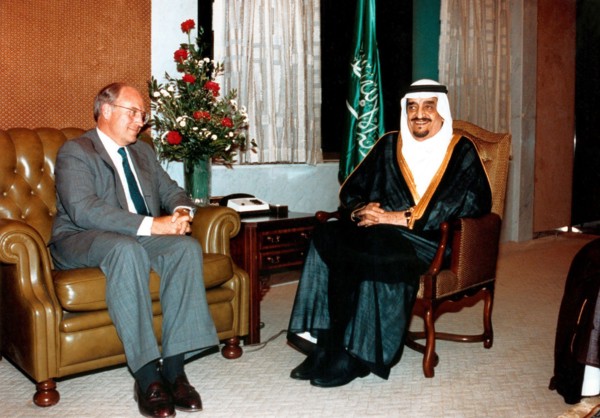 Richard Cheney et Fahd Ibn Adb Al Asis, 1990