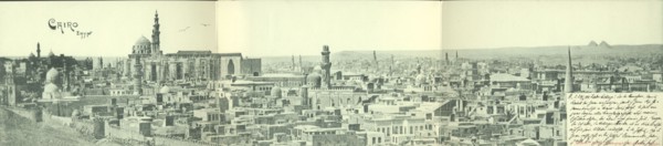Cairo Egypten, Blick auf die Stadt mit Moschee