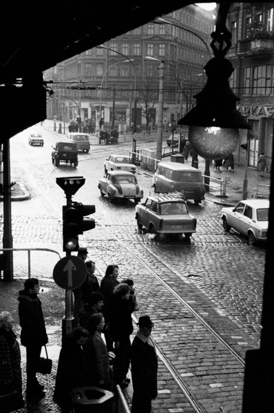 Street scene in East Berlin, GDR, in 1973