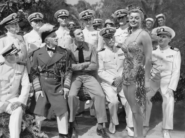 Auf einer Insel mit dir (On An Island With You, USA 1948, Regie: Richard Thorpe) Peter Lawford (mi.