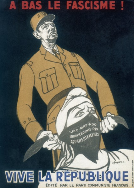 DE GAULLE, Charles (1890-1970) French General and first President of The Fifth Republic.