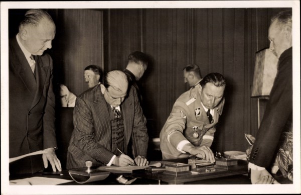 Französischer Premierminister Édouard Daladier, Münchner Abkommen, Julius Schaub, Photo Hoffmann