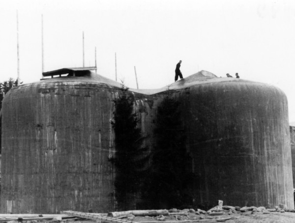 The Nazi propaganda picture shows Czech defensive positions and bunkers after the Munich Agreement