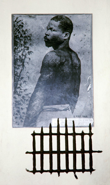 Das historische Foto zeigt den einzigen Überlebenden des Ausbruchs des Vulkans Montagne Pelee auf