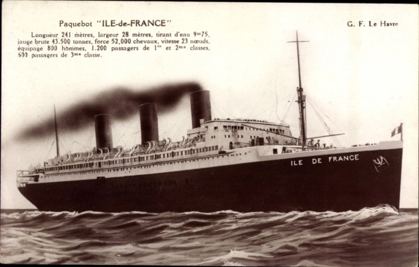Paquebot "Ile de France"