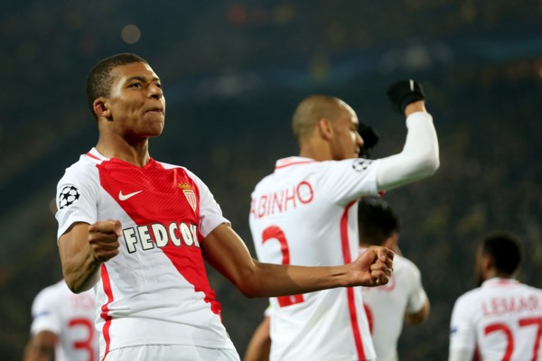 firo : 12.04.2017 Fußball, Saison 2016/2017, Champions League, BVB, Borussia Dortmund - AS Monaco,