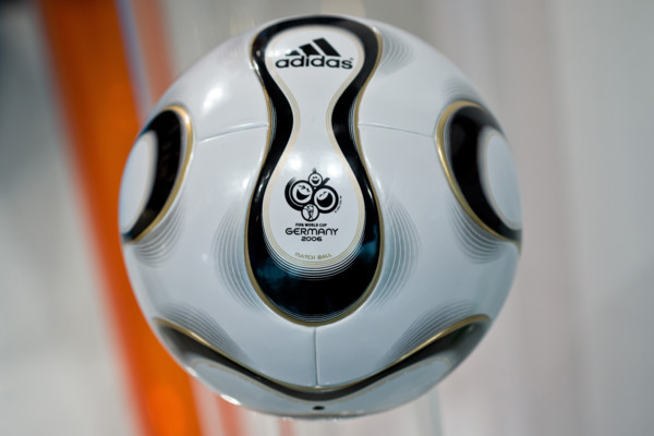 The 'Teamgeist' soccer ball which was the offcial ball of the 2006 soccer world cup in Germany is