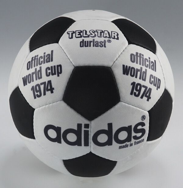 The undated handout shows the official soccer ball 'Telstar' for the FIFA World Cup 1974 in Germany
