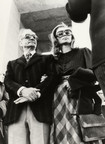 Mohammed Reza Shah Pahlavi et Farah Pahlavi Assouan, janvier 1979