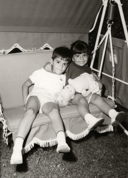 Reza Pahlavi with his sister Farahnaz