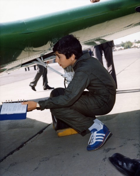 Reza Pahlavi, young pilot