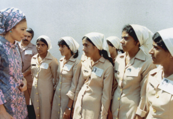 Farah Pahlavi on official visit