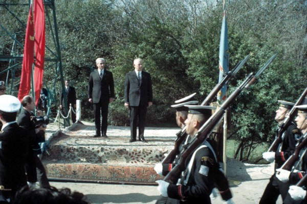 Mohammed Reza Shah Pahlavi en visite officielle