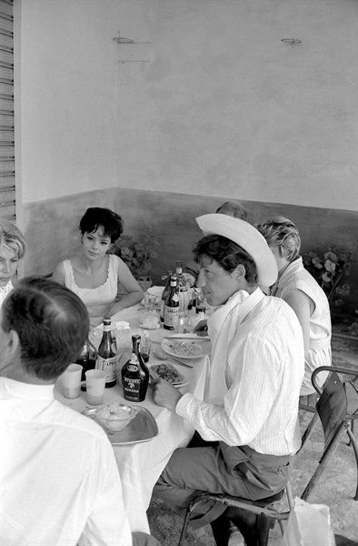 Jean-Paul Belmondo and Pascale Petit