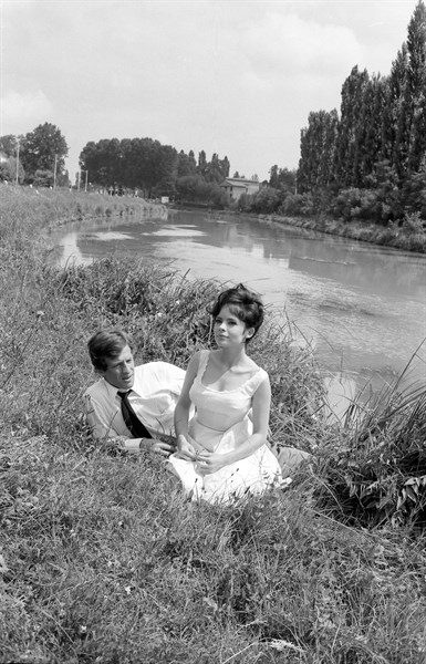 Jean-Paul Belmondo and Pascale Petit