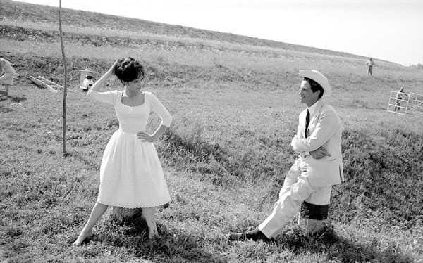 Jean-Paul Belmondo and Pascale Petit