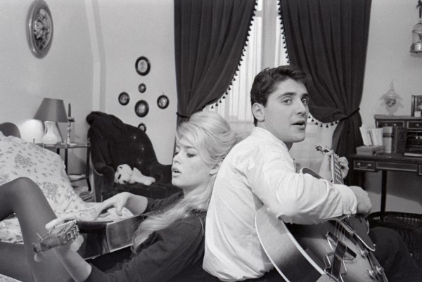 Brigitte Bardot and Sacha Distel (1958)