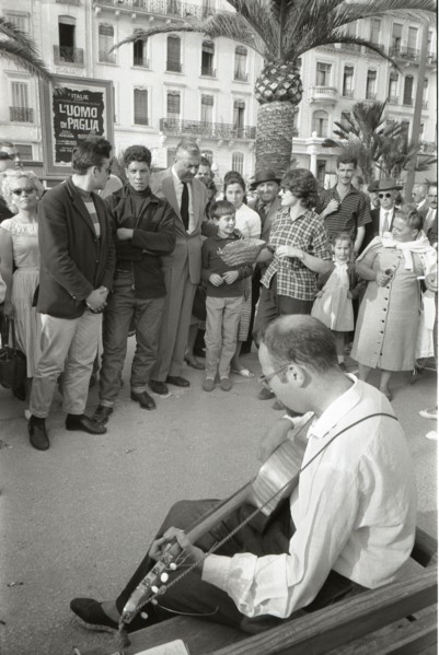 Jacques Tati et Alain Bécourt