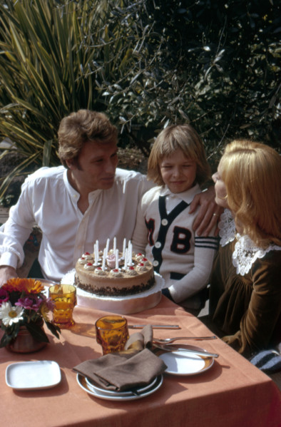 Johnny Hallyday, Sylvie Vartan et leur fils David