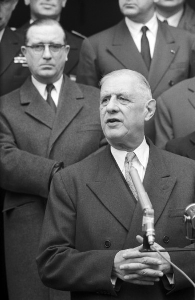 Charles de Gaulle, Nice, 1960