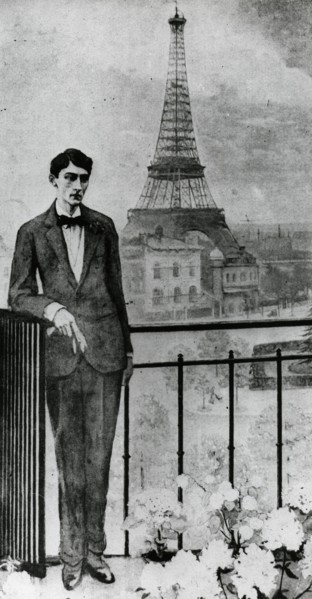 Portrait of Jean Cocteau, made on the occasion of the fifieth anniversary of the Eiffel Tower