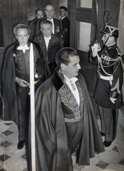 Cocteau elected member of the Académie Française, 1955