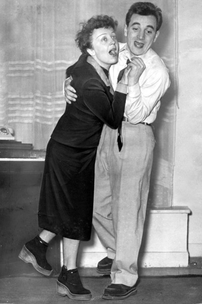 Piaf et Charles Aznavour, 1957