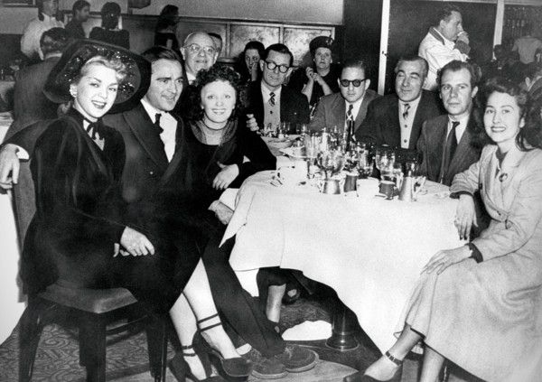 Piaf, Marcel Cerdan et leurs amis au Versailles, à New York, 1948