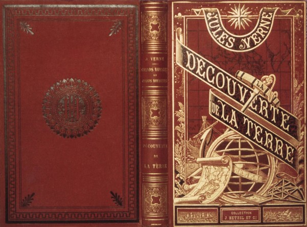 Verne, "The Discovery of the Earth" (Book cover)