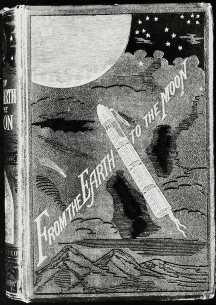 Verne, "From the Earth to the Moon" - Book cover