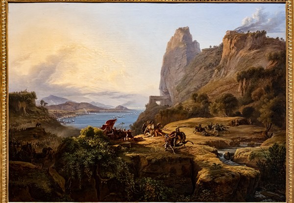 Massimo D'Azeglio: "The death of Leonidas (Thermopylae Pass)"