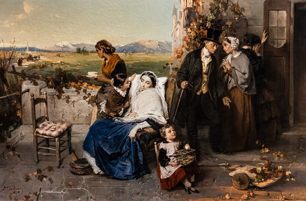 Domenico Induno: "As Leaves fall"